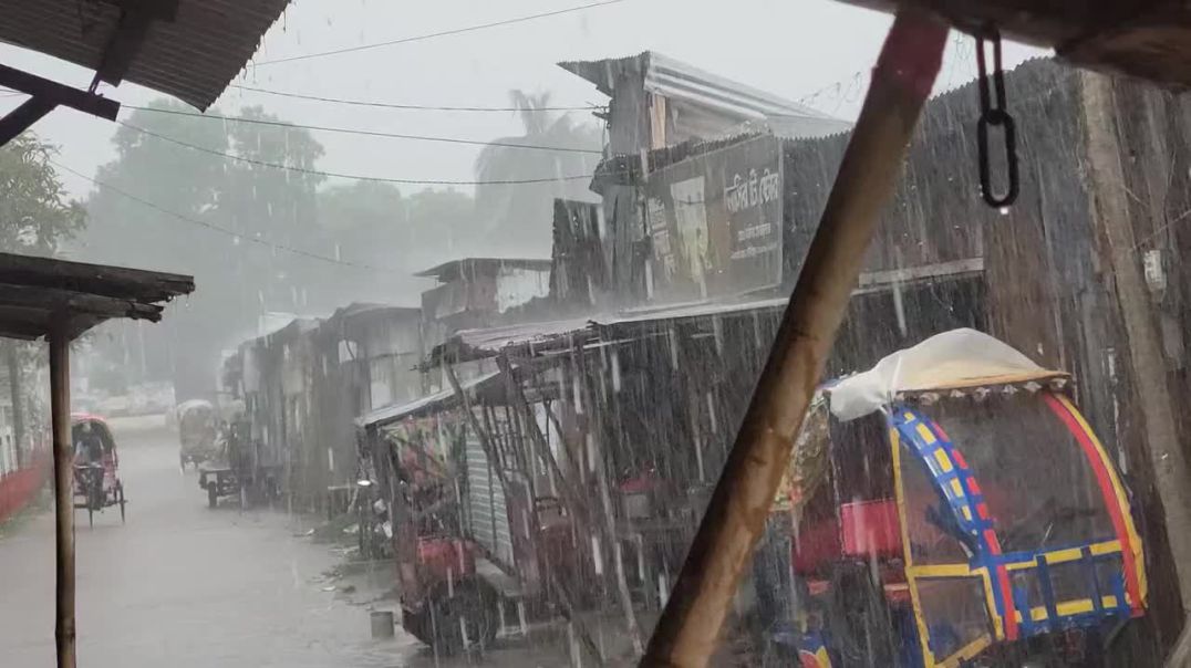মাদারীপুরে ঝুম বৃষ্টি