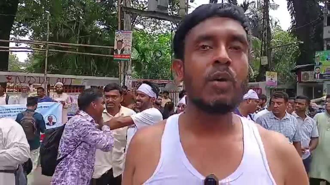 এনটিআরটিএ  নিবন্ধিত নিয়োগ বঞ্চিত শিক্ষকদের অবস্থান কর্মসূচি।