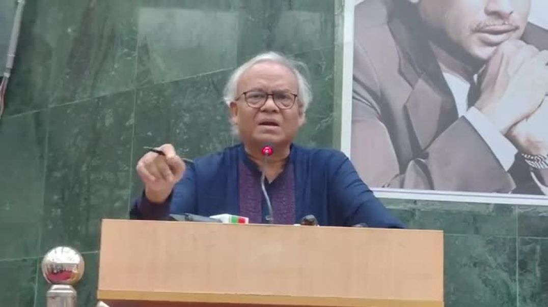 ⁣ঢাবির সাদা দলের সেমিনারে বক্তব্য রাখছেন রুহুল কবির রিজভী।  সিনেট ভবন