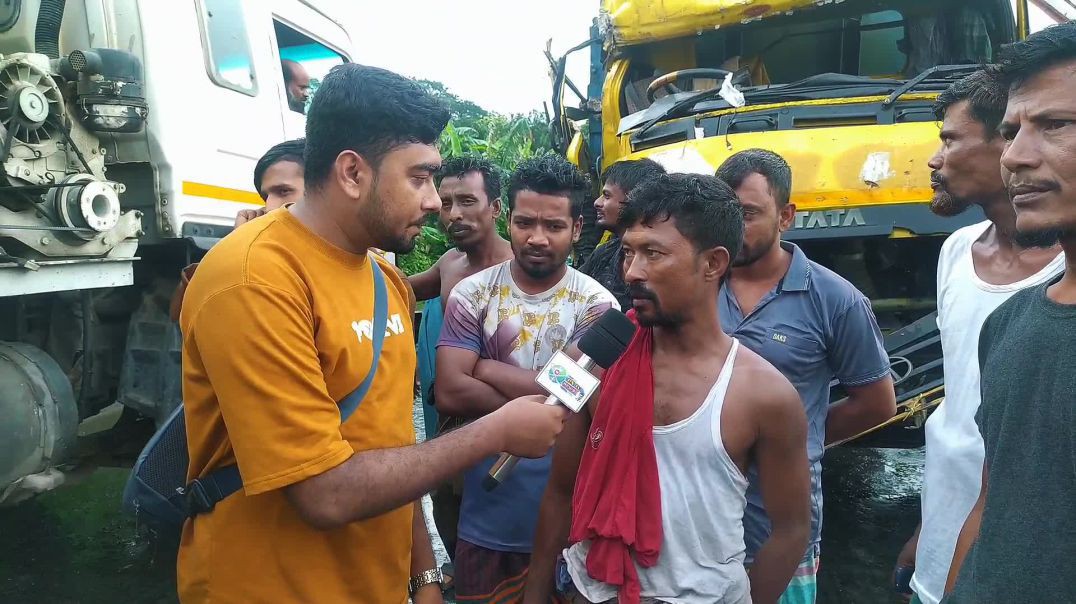 ⁣নেত্রকোনার শ্যামগঞ্জ টু জারিয়া বিরিশিরি রোডে ট্রাক দুর্ঘটনা।স্টাফ রিপোর্টার এমডি এম.আর উজ্জ্বল, পূর্