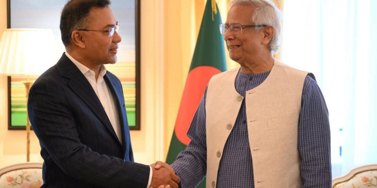 লন্ডনে প্রধান উপদেষ্টার সঙ্গে দেখা করলেন তারেক রহমান