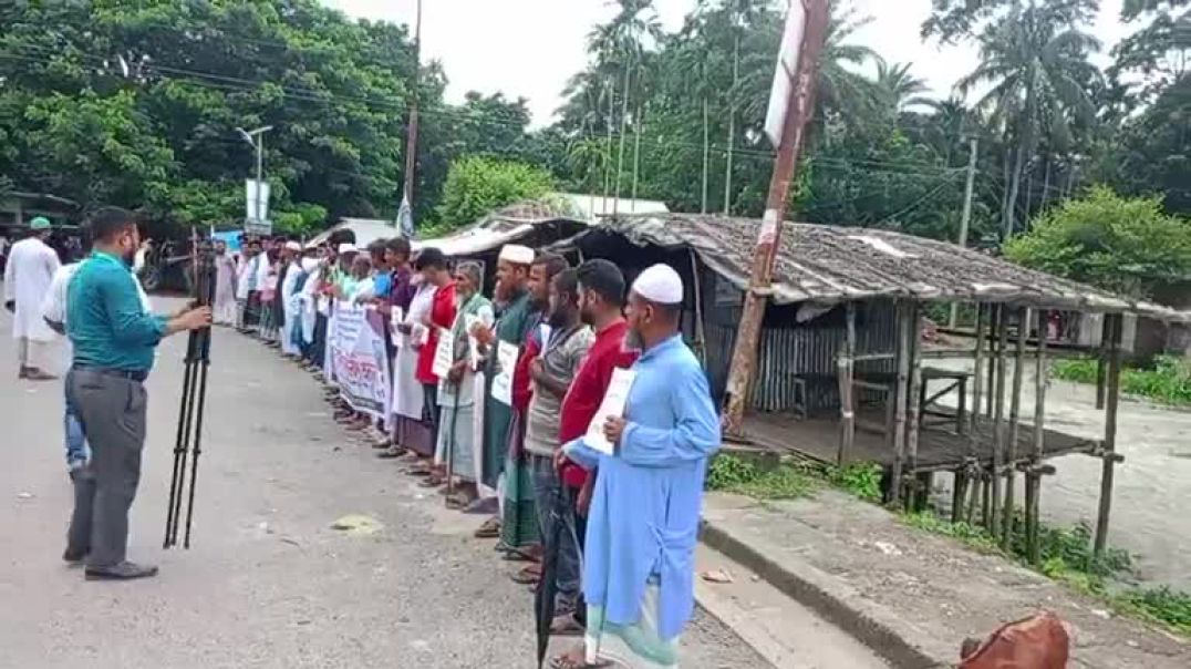 ⁣চাপাইল সেতু হয়ে গোপালগঞ্জ সরাসরি যাত্রী নিয়ে অবাধে চলাচল ইজিবাইক মানববন্ধন