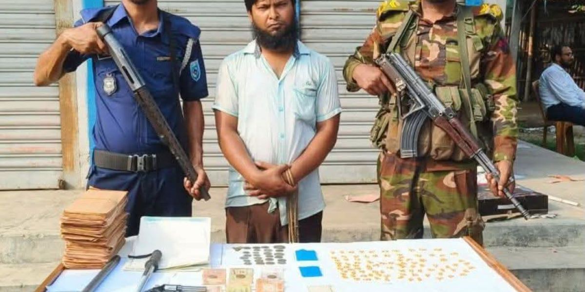 ঠাকুরগাঁওয়ে সমবায় সমিতির নামে সুদের ব্যবসা ও মাদকের কারবার, পিস্তলসহ যুবক আটক..