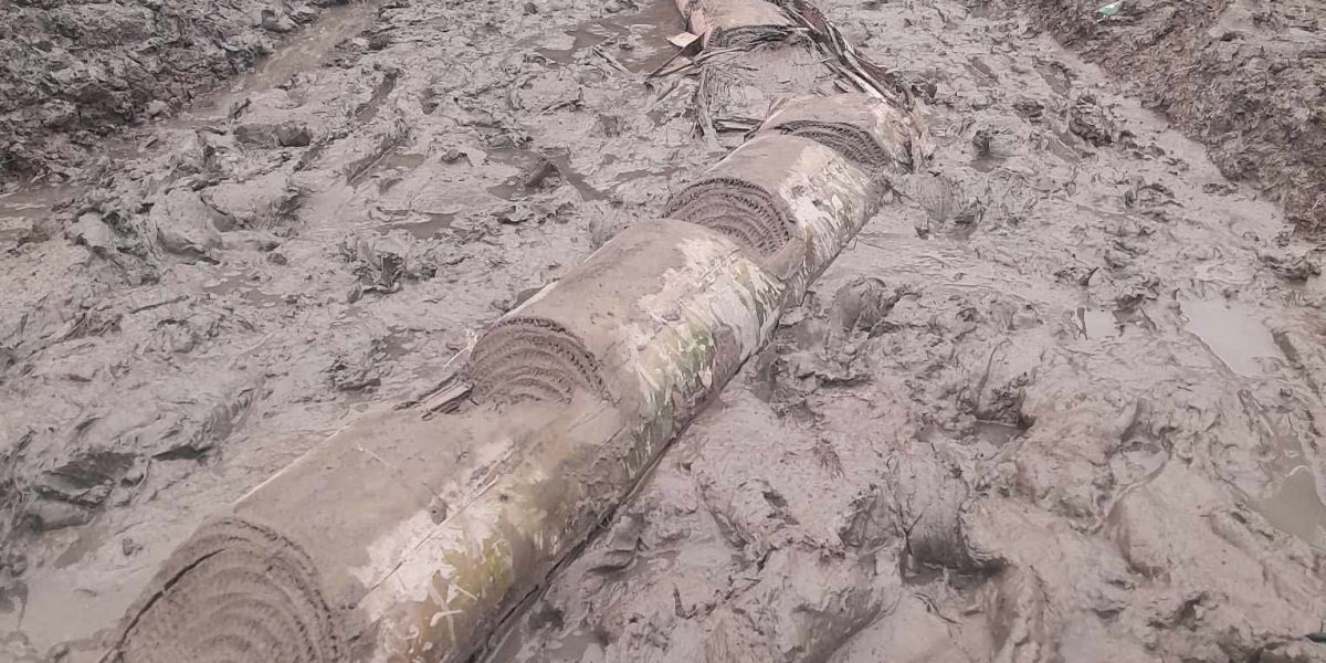 পূর্বধলার জারিয়া ইউনিয়নের রাস্তায় চলাচলে দুর্ভোগ।