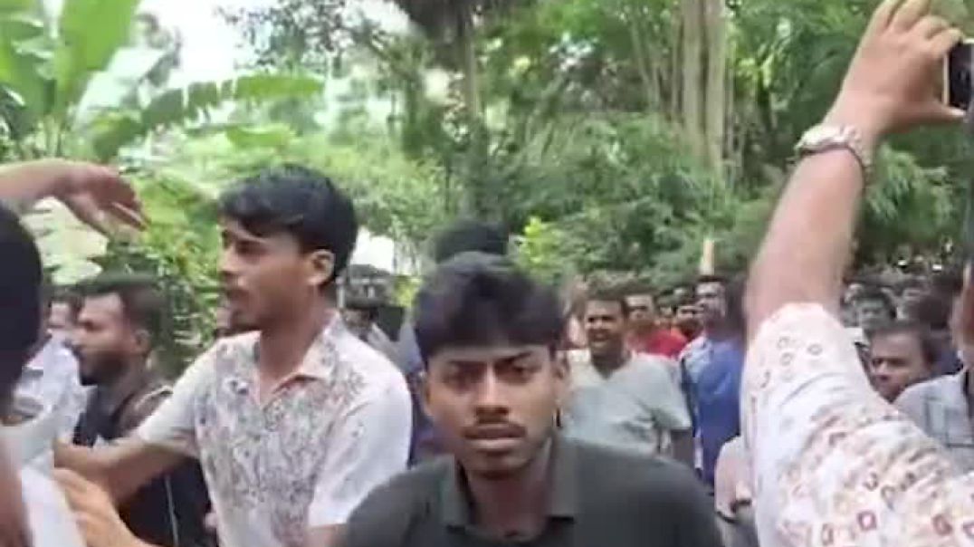 এনসিপির সমাবেশের আগে শেখ হাসিনার নামে স্লোগান
