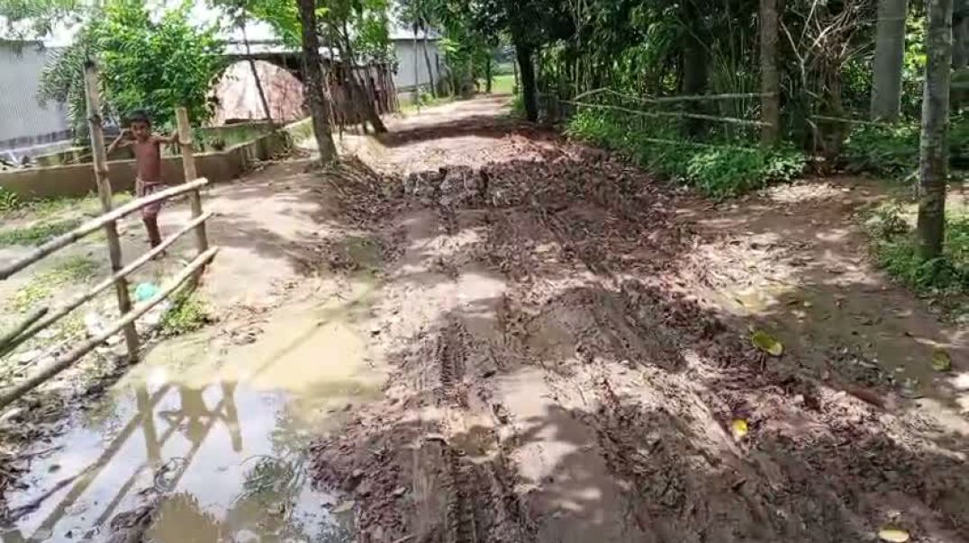 ধনবাড়ী উপজেলার মমিনপুর গ্রামের  কাঁচা সড়কে চলাচলে দুর্ভোগ
