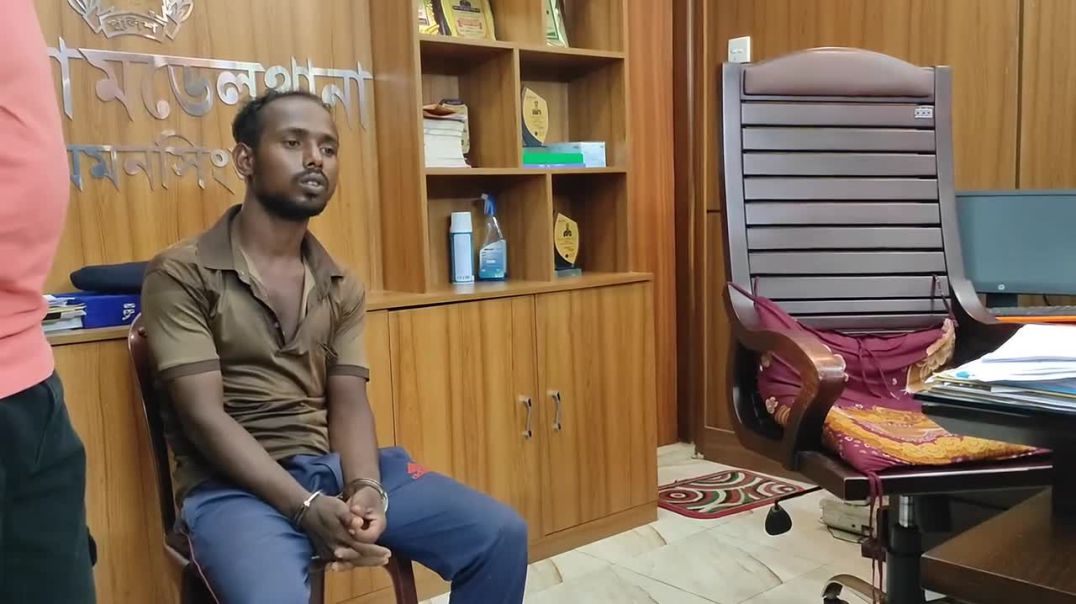 ভালুকায় মাসহ দুই শিশু সন্তানকে নিজ বাসায় গলা কেটে হত্যার আসামি  নজরুলকে   আটক