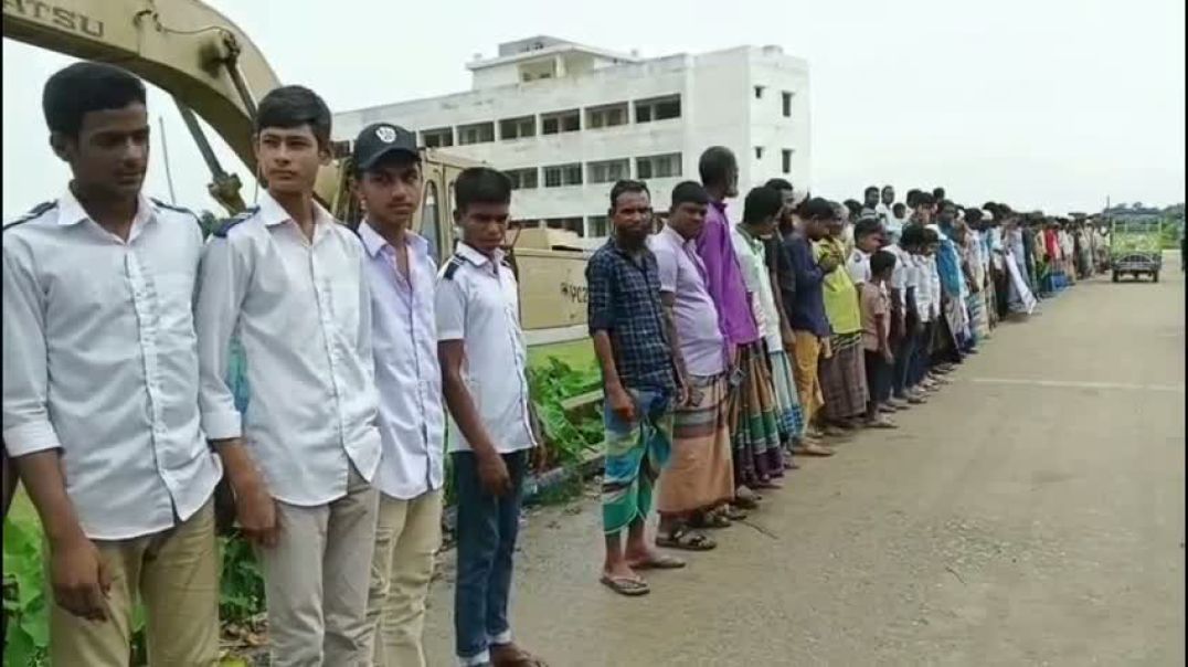 সুনামগঞ্জের জামালগঞ্জে শালিসি ব্যাক্তি শামছুল হকের উপর চাঁদা দাবির মিথ্যা সংবাদ সম্মেলনের প্রতিবাদে 