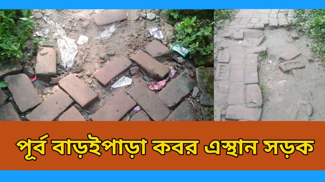 আশুলিয়া পূর্ব বাডইপাড়া সামাজিক গোরস্থানের সড়ক এর বেহাল অবস্থা #আই_নিউজ_বিডি