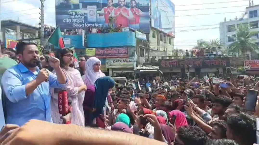 চাঁদাবাজদের ঠিকানা এ বাংলায় হবে না,সাতক্ষীরায় নাহিদ ইসলাম