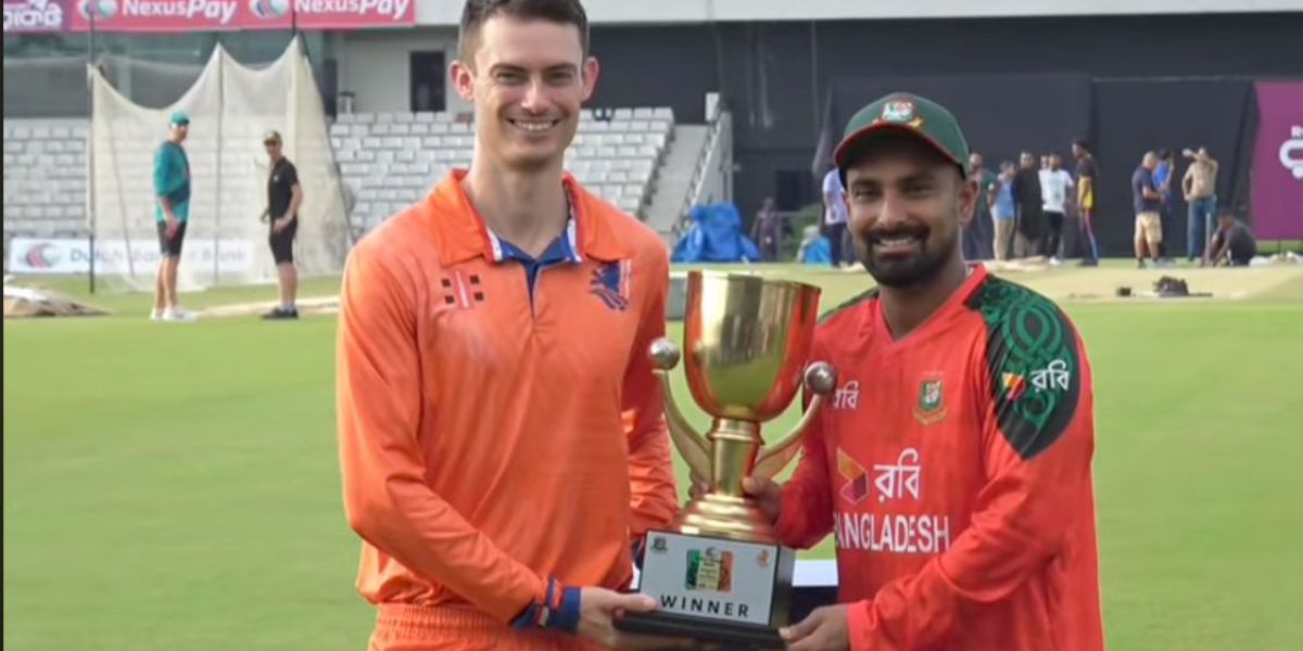 বাংলাদেশ-নেদারলেন্ড সিরিজের ট্রফি উন্মোচন