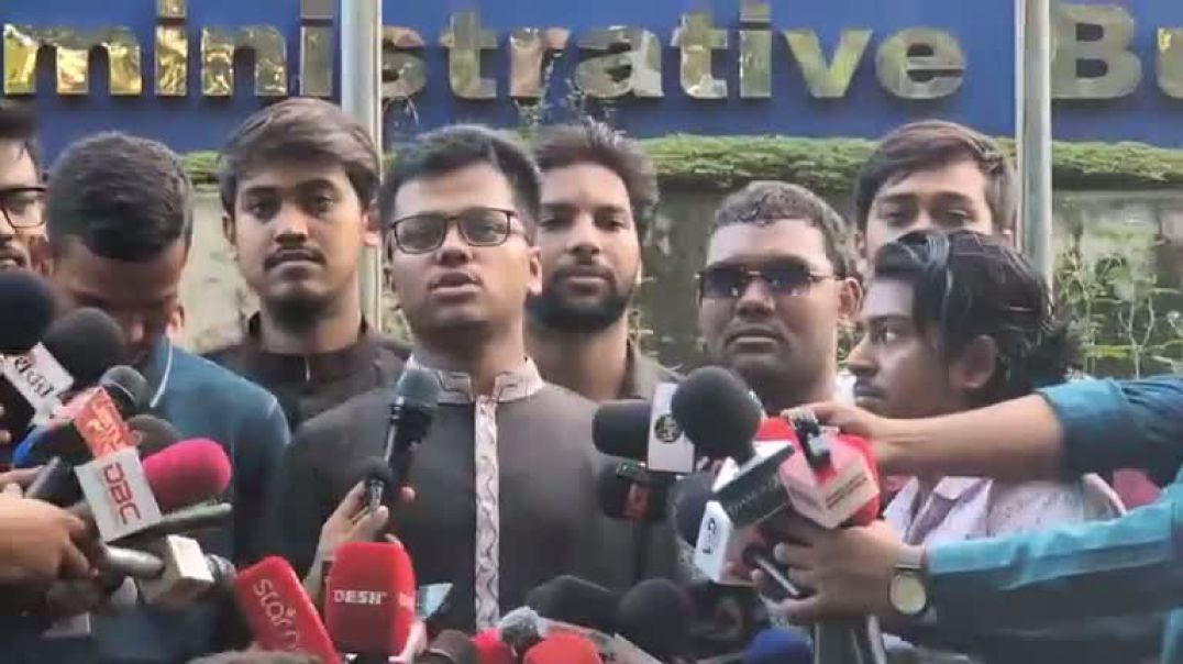 ⁣ডাকসুর প্রচার-প্রচারণা নিয়ে শিবির সমর্থিত প্যানেলের সংবাদ সম্মেলন