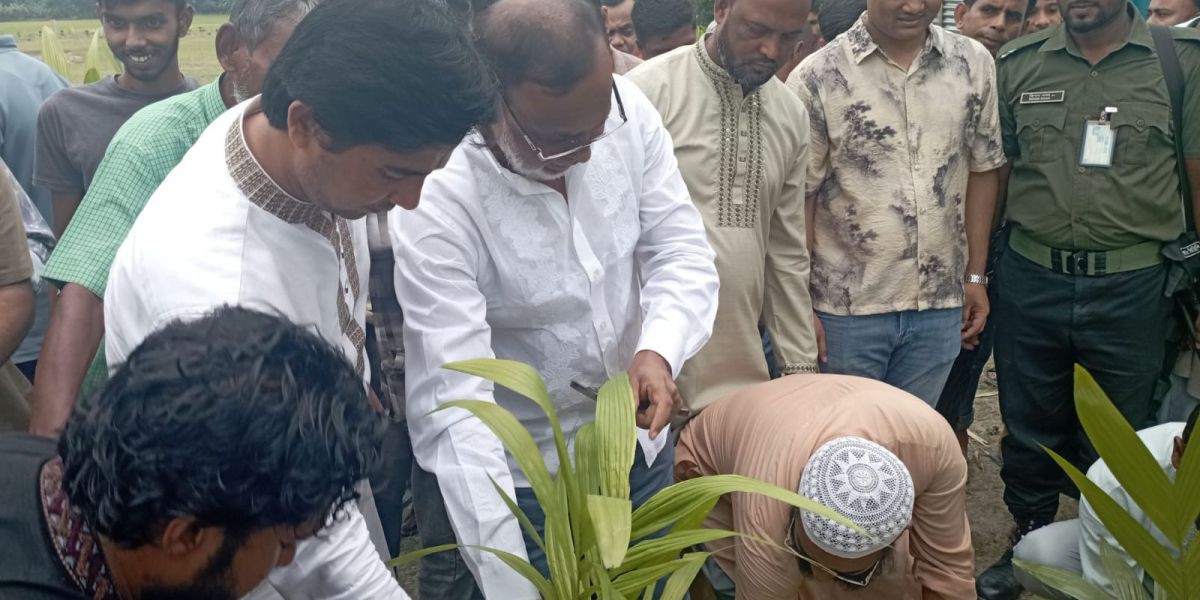 কটিয়াদীতে উন্মুক্ত কবরস্থানের উদ্বোধন ও বৃক্ষরোপণ কর্মসূচি সম্পন্ন..