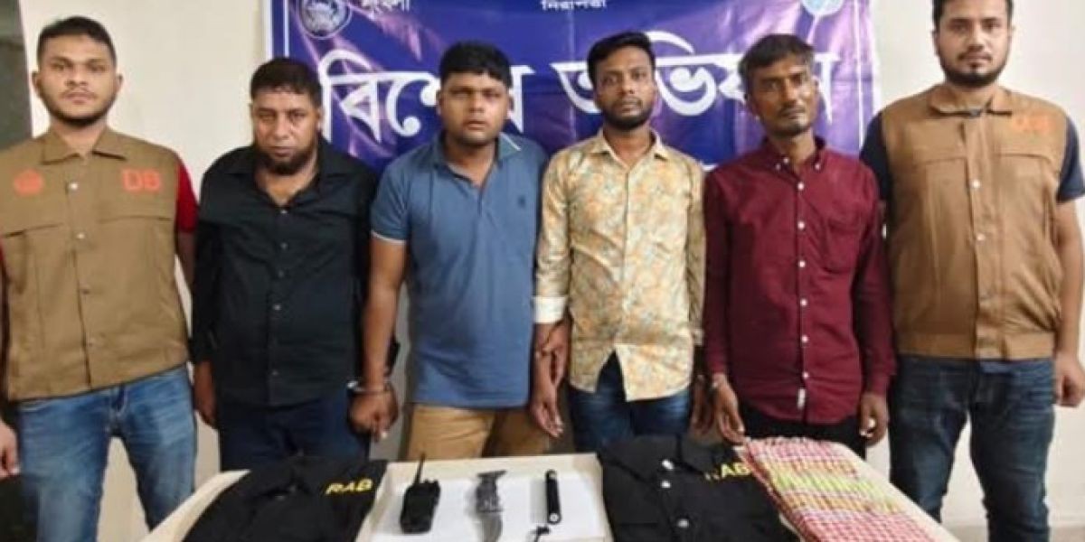 আশুলিয়ায় র‍্যাব পরিচয়ে ডাকাতি ছিনতাইয়ের ৪ সদস্য গ্রেফতার..