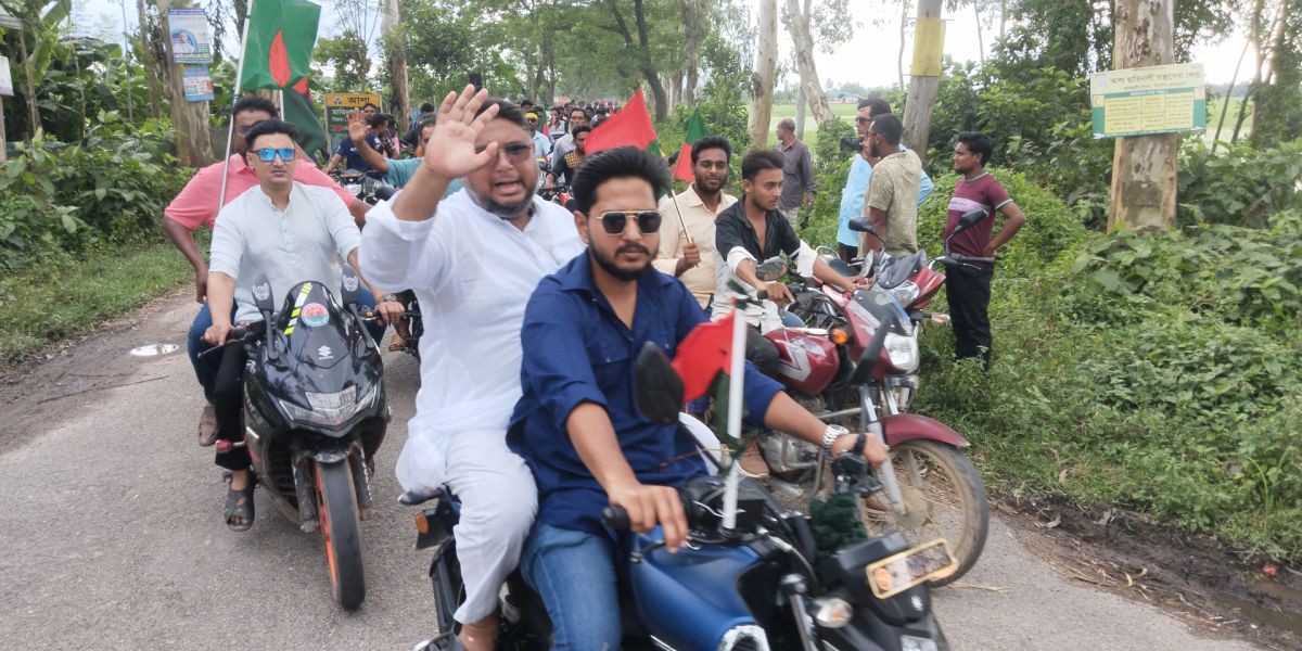 পাঁচবিবির আওলাই ইউনিয়নে বিএনপির  গণসংযোগ ও লিফলেট বিতরণ