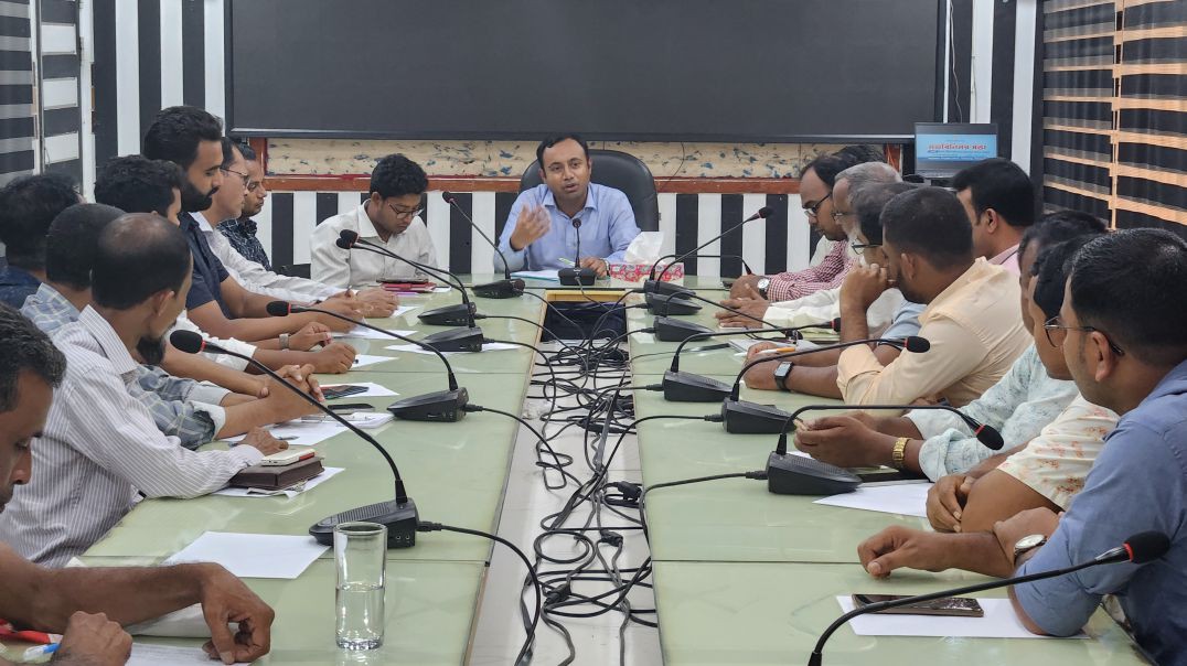 কিশোরগঞ্জ উপজেলাকে সৌন্দর্য বর্ধন করে গড়ার লক্ষ্যে উপজেলার সকল সাংবাদিকদের নিয়ে মতবিনিময় সভা