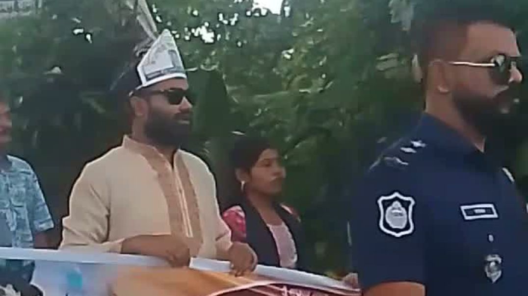 লোহাগড়া উপজেলায় জন্মাষ্টমী উপলক্ষ্যে র্্যালী।  সাংবাদিক নাইম টিটো