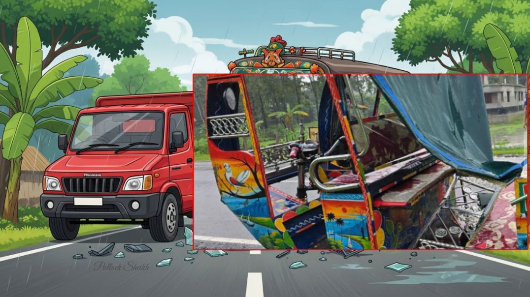 গফরগাঁও-ভালুকা সড়কে ভয়াবহ দুর্ঘটনা | Road Accident News Update | Mahindra vs Autorickshaw Crash