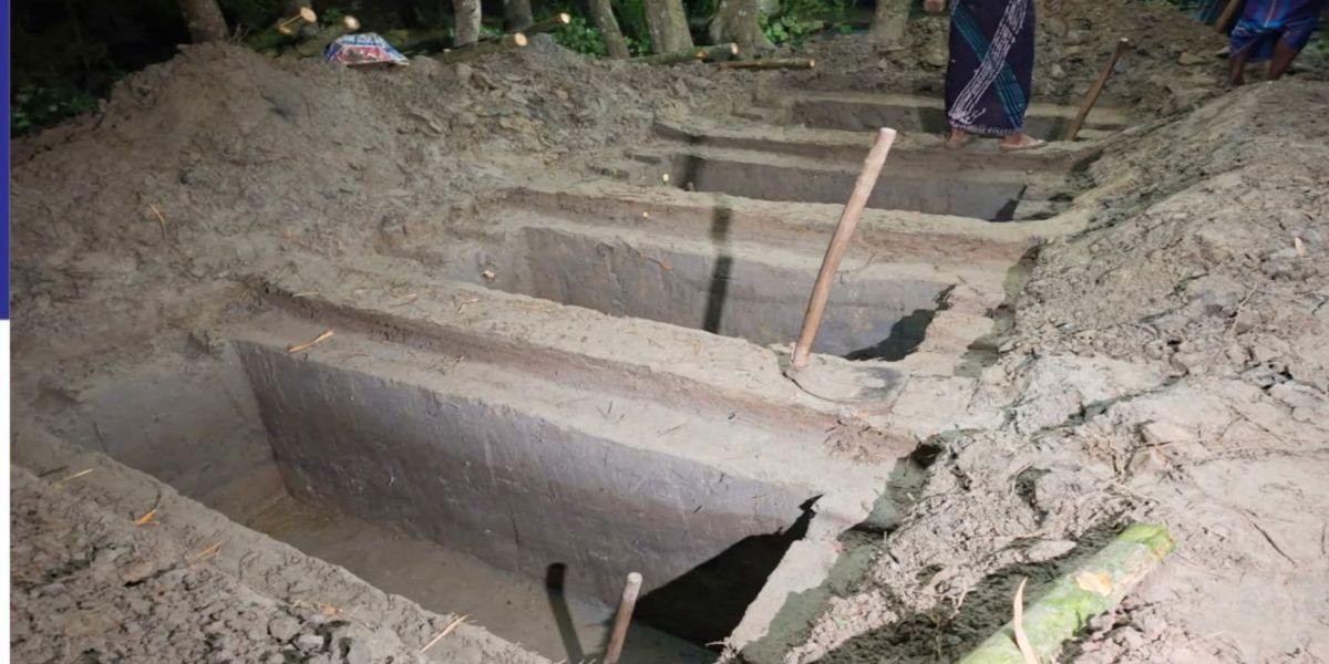 পদুয়ার বাজারে একসাথে নিঃশেষ—চার কবরের কান্নায় কুমিল্লা স্তব্ধ..