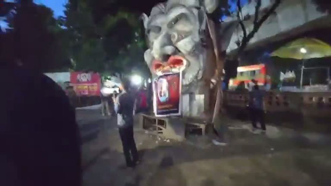 ⁣আখতারে র ওপর হামলার প্রতিবাদে  হাসিনার ছবিতে ডিম মারি একসাথে  কর্মসূচি থেকে