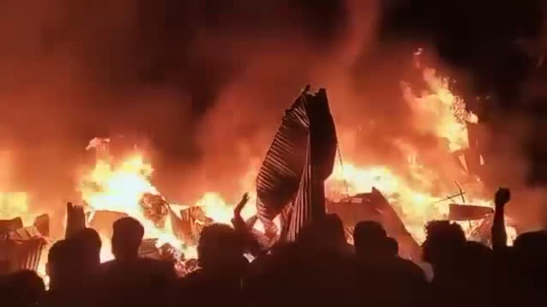 গাজীপুর এ ঝুট গোডাউনে আগুন