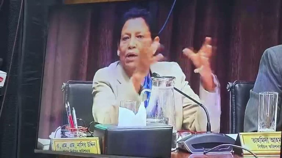 ⁣সুশীল সমাজের সাথে সংলাপ শেষে কথা বলছেন নির্বাচন কমিশনার