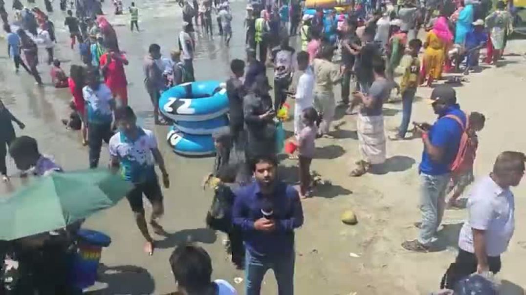 ⁣দুর্গাপূজা উপলক্ষে পর্যটকের ঢল  কক্সবাজার থেকে