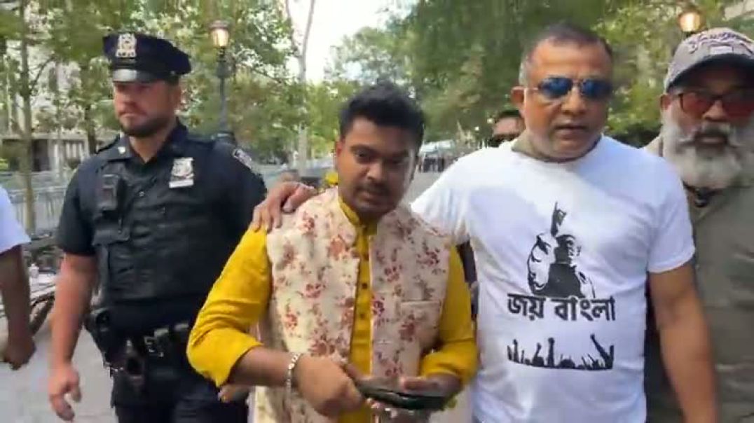 ⁣জাতিসংঘের সামনে প্রধান উপদেষ্টা ড