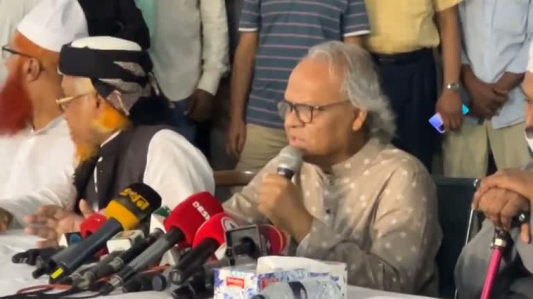 ⁣হেফাজত ইসলামের নেতা মাওলানা ফারুকীকে দেখতে এসে কথা বলছেন রিজভী.