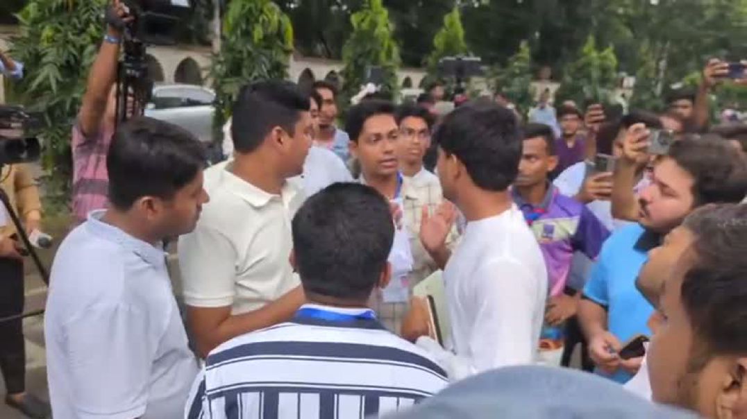 ⁣ভোট গ্রহণের আগেই ভোটারদের উপস্থিতি, ছাত্রদলের ভিপি প্রার্থী আবিদ