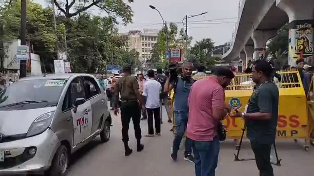 ⁣ডাকসু নির্বান ঘিরে ঢাবির প্রবেশ দ্বারে কঠোর নিরাপত্তা। সরাসরি