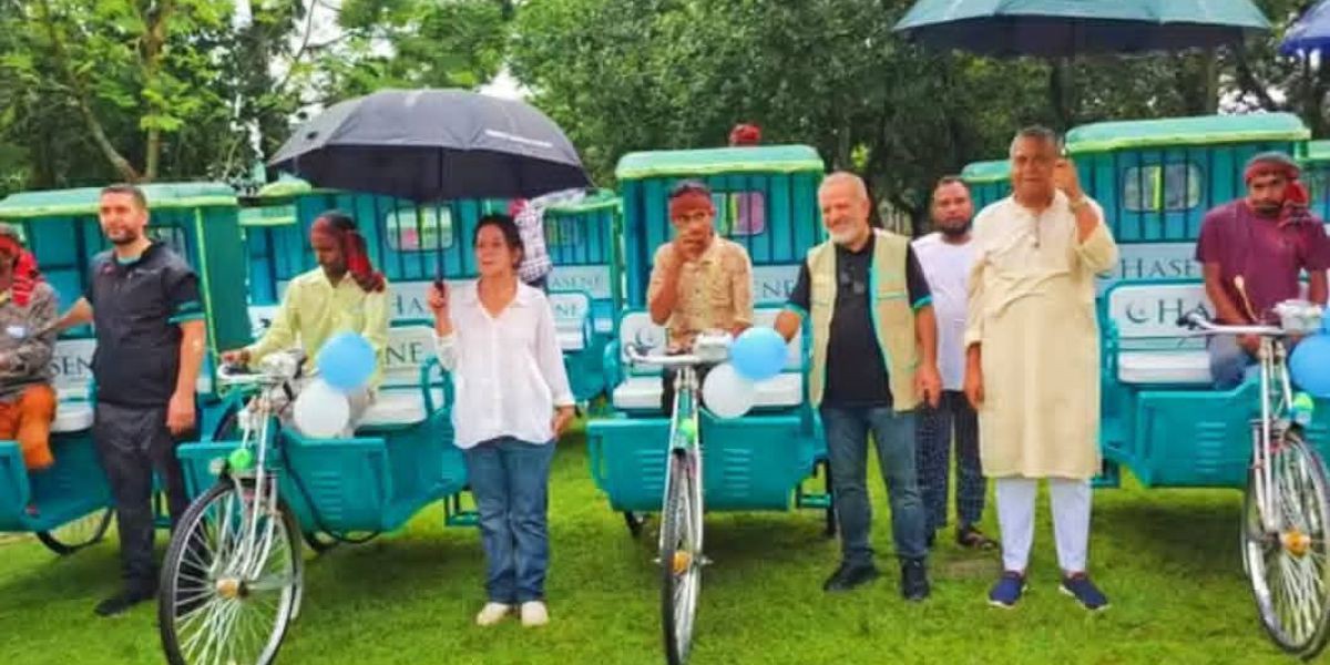 গাজীপুর শ্রীপুরে HASENE এর উদ্যোগে গরিব ও দুঃস্থদের মাঝে অটো রিকশা বিতরণ ।..