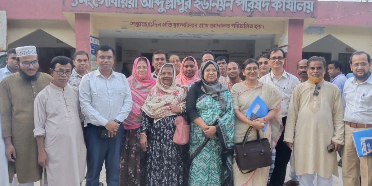 কুলিয়ারচরে গ্রাম আদালত পরিদর্শন করেন অতিরিক্ত সচিব সুরাইয়া আখতার জাহান..