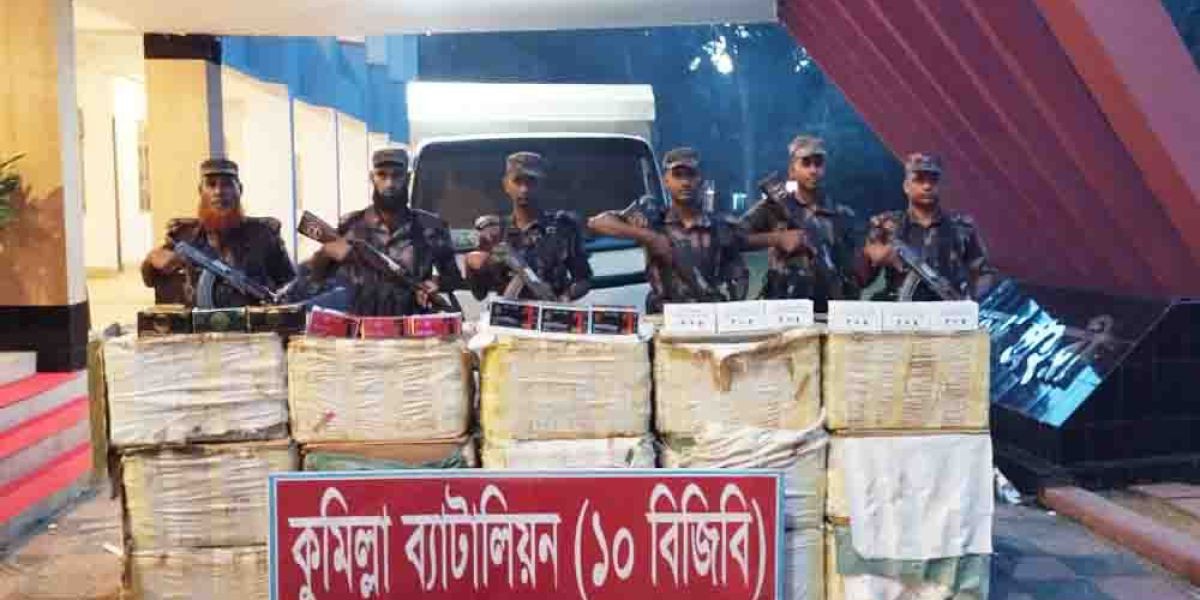 কুমিল্লায় বিজিবির অভিযানে ৫ কোটি টাকার ভারতীয় মোবাইল ডিসপ্লে জব্দ..