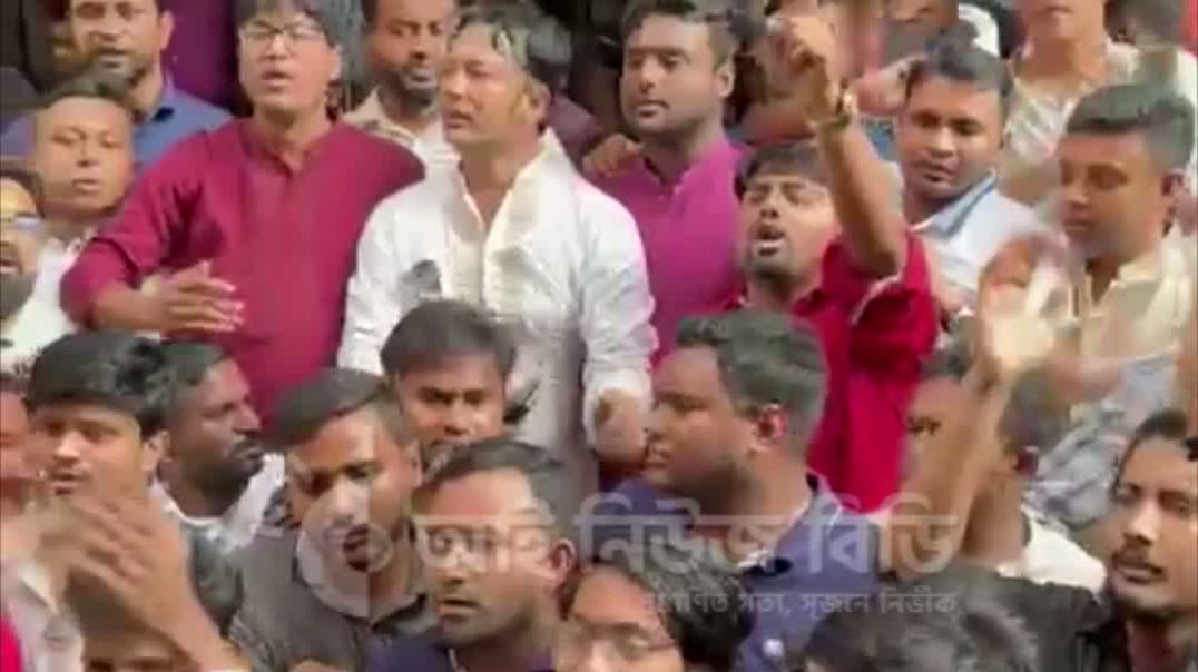 ⁣জুবায়েদ হত্যায় ক্ষোভ, রাজপথে গর্জন সহপাঠীদের