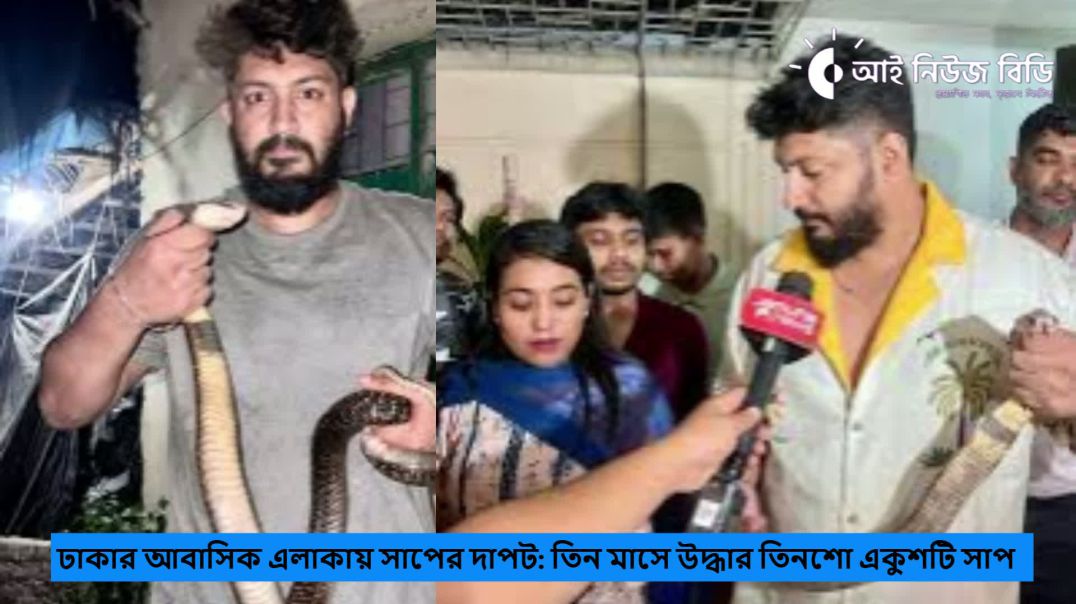 ⁣ঢাকার আবাসিক এলাকায় সাপের দাপট: