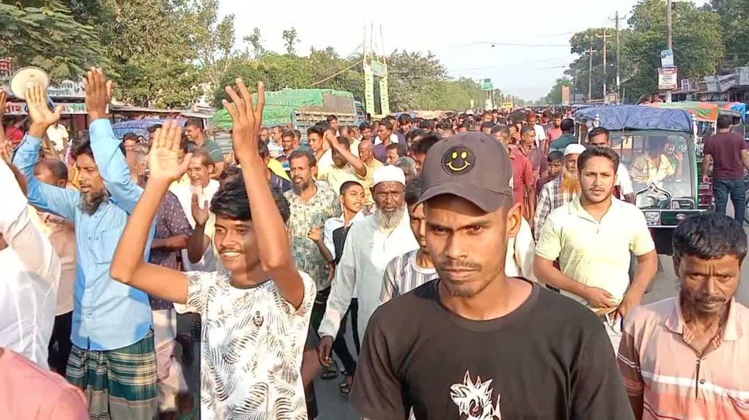 কালাই সাবেক এমপি ইঞ্জিনিয়ার গোলাম মোস্তফার ৩১ দফা দাবিতে গণমছিল ও  বর্ণাঢ্য র‍্যালী।