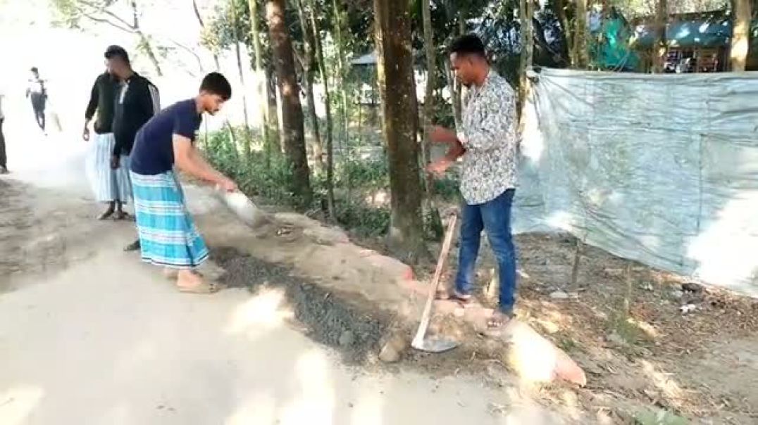 তারুণ্যের শক্তি যুব সংগঠনের উদ্যোগে, আজ শুক্রবার সকাল থেকে শুরু করা হয় নিজেশ্ব অর্থায়নে, শ্রম ও ঘা