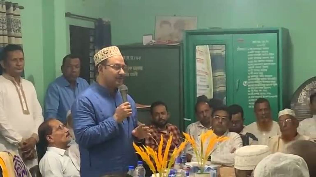 ⁣ভালুকা বাজার ব্যবসায়ী সমিতির সভায় বক্তব্য রাখলেন বিএনপি প্রার্থী ফখরউদ্দিন আহমেদ বাচ্চু