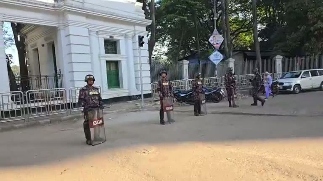 ⁣শেখ হাসিনার মামলার রায় আজ, আদালত এলাকায় নিশ্ছিদ্র নিরাপত্তা, সরাসরি
