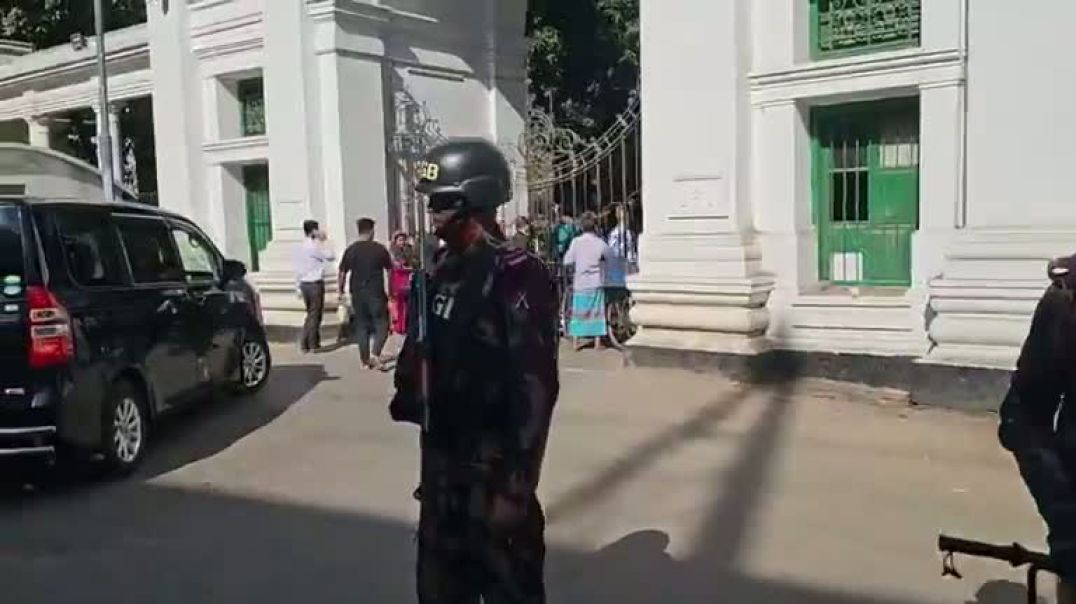 ⁣শেখ হাসিনার রায় আজ, আদালত চত্বরে নিরাপত্তা জোরদার