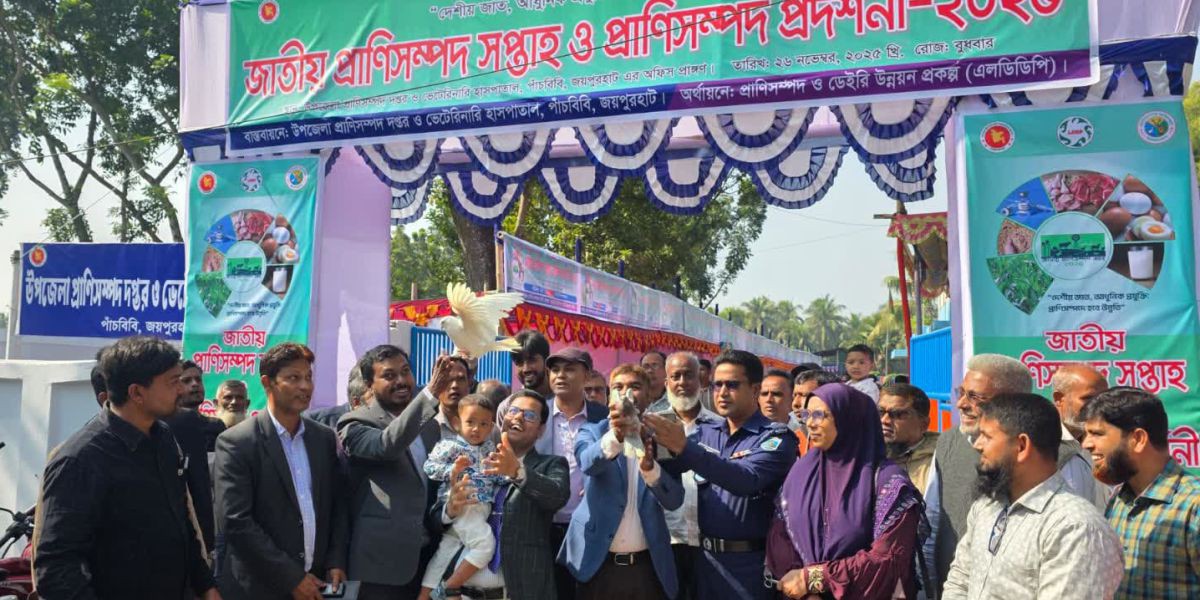 পাঁচবিবিতে জাতীয় প্রাণিসম্পদ সপ্তাহ ও প্রাণিসম্পদ প্রদর্শনীর উদ্বোধন..