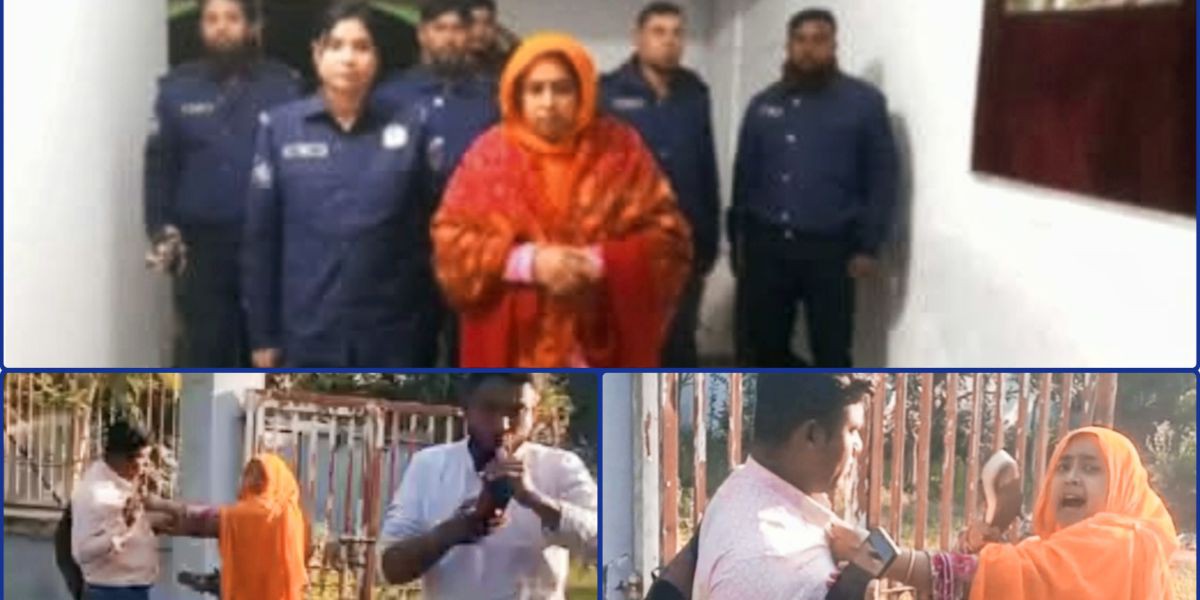 সাংবাদিক মনোয়ারকে হামলার ঘটনায় গ্রেফতার নুরবানুর জামিন নামঞ্জুর করে জেল হাজতে প্রেরণ..