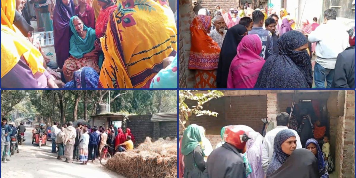জয়পুরহাটে টিউবওয়েলের হান্ডেলের আঘাতে এক নারীকে হত্যা করেছে দুর্বৃত্তরা..