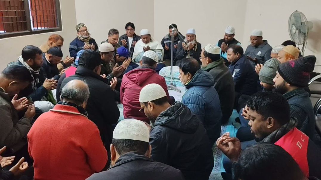 ⁣দিনাজপুরে বেগম খালেদা জিয়ার রুহের মাগফেরাত কামনায় পল্লীশ্রী’র দোয়া মাহফিল