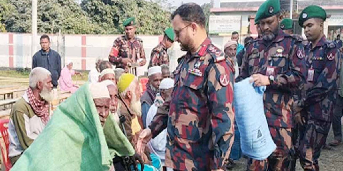 চিরিরবন্দরে দরিদ্র-সুবিধাবঞ্চিত শীতার্তদের মাঝে সীমান্ত ব্যাংকের শীতবস্ত্র বিতরণ।..