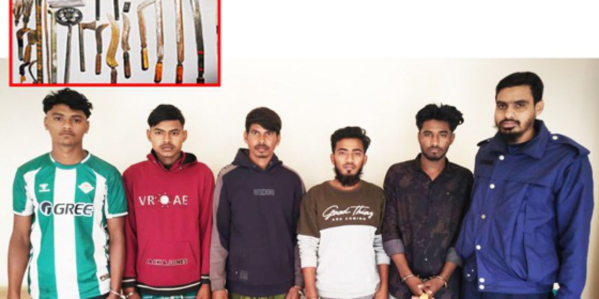 কুমিল্লার হোমনায় সেনা অভিযানে দেশীয় অস্ত্রসহ ৫ যুবক আটক