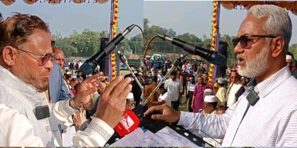 তাড়াশে ধানের শীষের প্রার্থী ভিপি আইনুল হকের বিশাল জনসভা