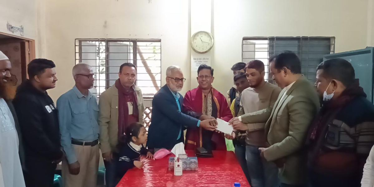 আর্থিক সংকটে পড়া প্রতিবন্ধী বিদ্যালয়ে সহায়তার হাত বাড়াল বি.এল স্কুল এক্স স্টুডেন্টস এসোসিয়েশন..