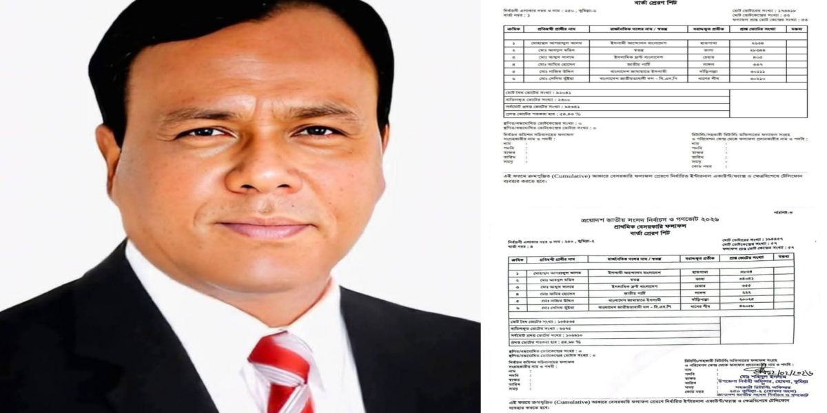 কুমিল্লা-২ আসনে ধানের শীষের জয়: শান্তিপূর্ণ ভোটে সেলিম ভূঁইয়ার বিজয়,..